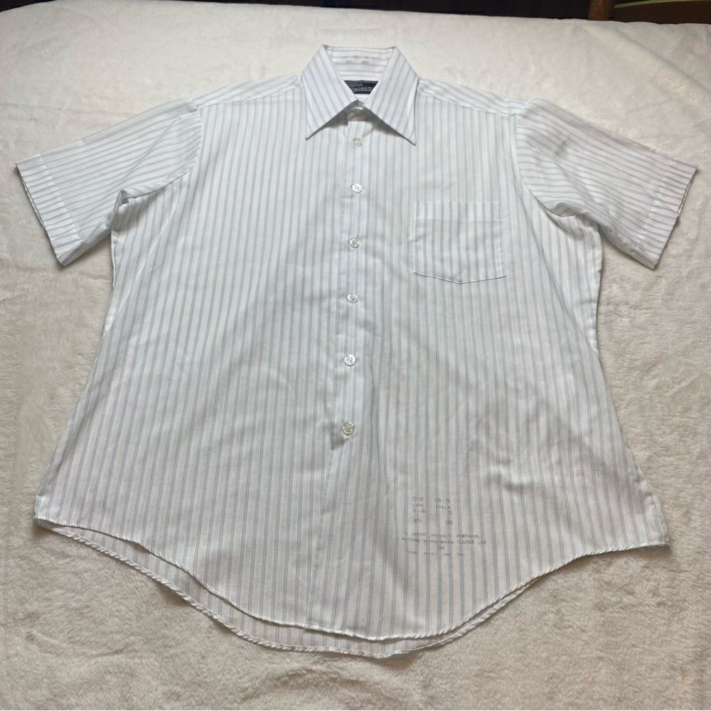 Sears Th Men's Store Vintage Short Sleeve Button Down Shirt Size 16.5